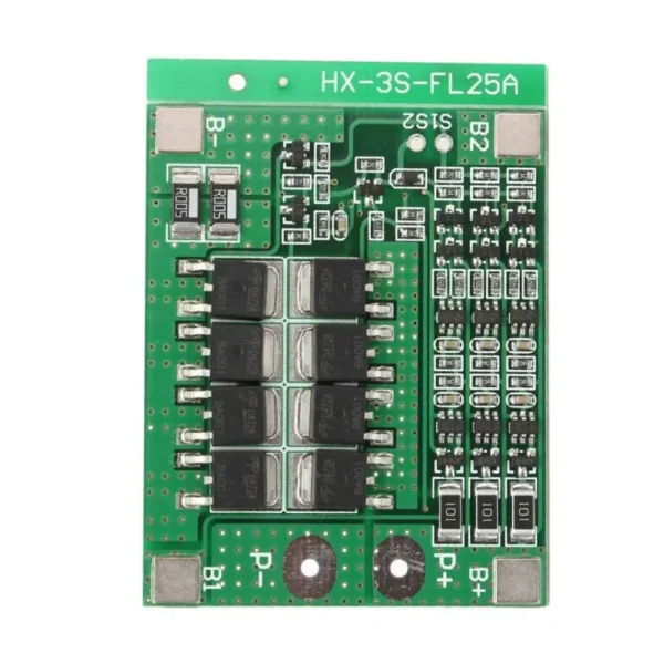 12.6V BMS 3S 25A 18650 Lithium Battery Protection Board