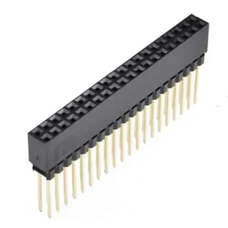 2.54MM 2×20 Pin Female Double Row Straight Long Header Strip