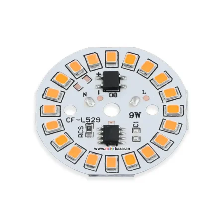 9W 220VAC YELLOW DOB LED