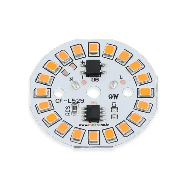 9W 220VAC YELLOW DOB LED