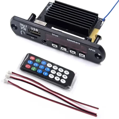 Gold-AP55 Audio Music Player: 2x50W Dual Board With Built In Bluetooth, USB, SD-Card Slot & Remote