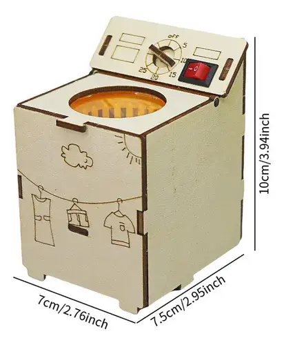 Wooden DIY Washing Machine Toy Kit