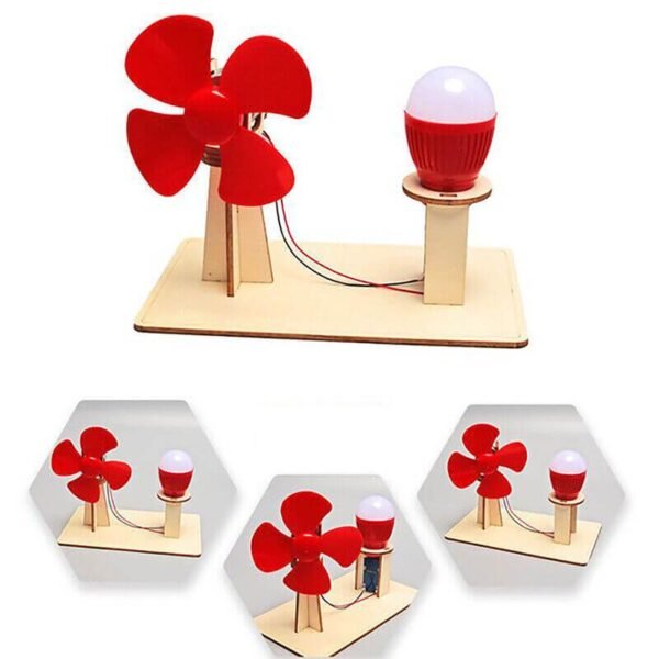 DIY Wooden Wind Turbine Mill Kit
