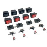 20 Pcs Combo of 5 type switch Slide, Push, and Rocker switch 4 pieces each