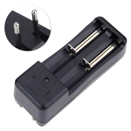 (TYPE 2) Universal Dual Battery Charger Li-ion 3.7v 18650 16340 14500 17670 CR123A Cells