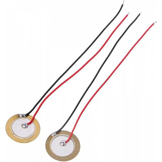 20mm Piezoelectric Sensor/Transducer/Buzzer/Plate : Pack Of 1