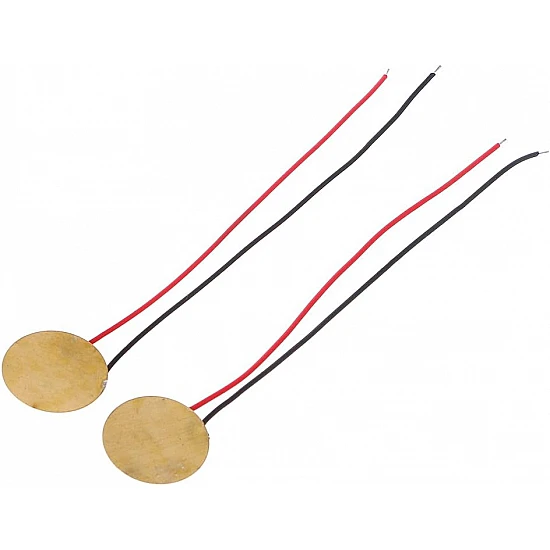 20mm Piezoelectric Sensor/Transducer/Buzzer/Plate : Pack Of 1