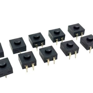 YT-1212-223BS Flashlight Torch Switch Self-Lock Button 12x12mm : Pack Of 5