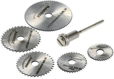 6pcs Mini HSS Saw Blade Circular Set
