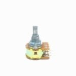 47k ohm Dual Gang Rotary Potentiometer 6 Pin D Type Shaft
