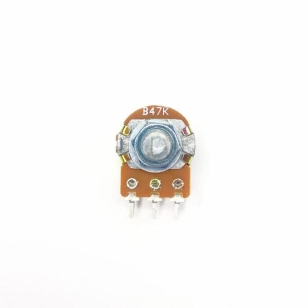 47k ohm Dual Gang Rotary Potentiometer 6 Pin D Type Shaft